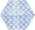 Плитка напольная Атем  100x115  Hexagon Nika Mix BL, фото 4