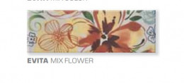 Плитка облицовочная Атем  200x600 Evita Mix Flower