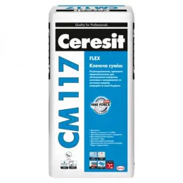 Клеящая смесь Ceresit CM-117, 25 кг (клей для полов с подогревом)