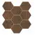Декор OPOCZNO 280х337 Finwood Ochra  Mosaic Hexagon  (шестиугольник), фото 1