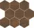 Декор OPOCZNO 280х337 Finwood Ochra  Mosaic Hexagon  (шестиугольник), фото