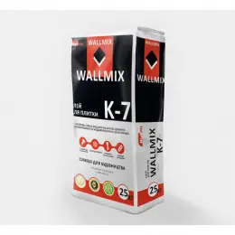  Клей для плитки Wallmix К-7, 25 кг