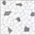 Плитка напольная GOLDEN TILE 300X300 Mosaic Stone белый 8F074, фото