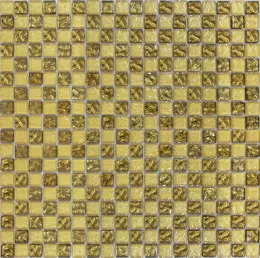 Мозаїка Grand Kerama  шахматка рельєфна золото-золотий пісок (15х15х6), 443