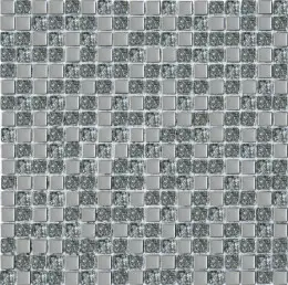 Мозаїка Grand Kerama  мікс платина-платина колота (15x15x6),1079