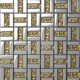 Мозаїка Grand Kerama тріно платина - золото рельєфне (47х15х6), 1087
