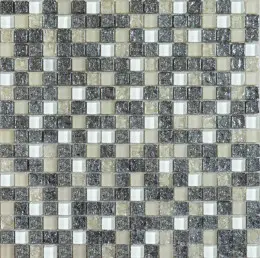 Мозаїка Grand Kerama  мікс платина колота-білий-охра (15x15x6), 2100