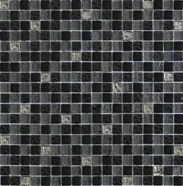 Мозаїка Grand Kerama  мікс сіро-чорний (15x15xx6), 2121