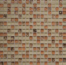 Мозаїка Grand Kerama  мікс бежевий-бронза рельєф-камінь (15x15x6), 582