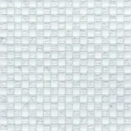 Мозаїка Grand Kerama шахматка білий матовий- білий колотий (15х15х6), 538