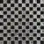 Мозаїка Grand Kerama  шахматка чорна-платина з малюнком (23х23х6), 2169, фото