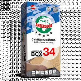Клеевая смесь для керамогранита Anserglob  BCX 34, 25 кг